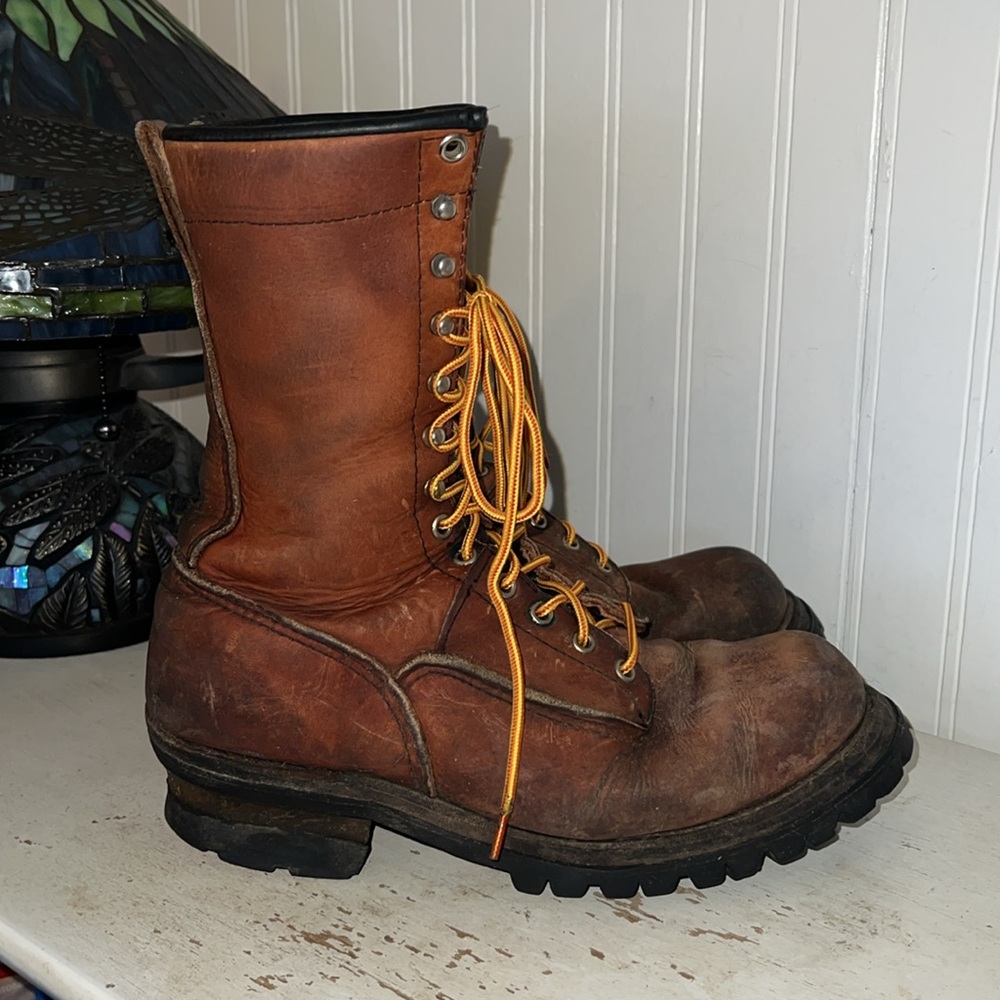 Vintage Red Wing logger boots size 8.5